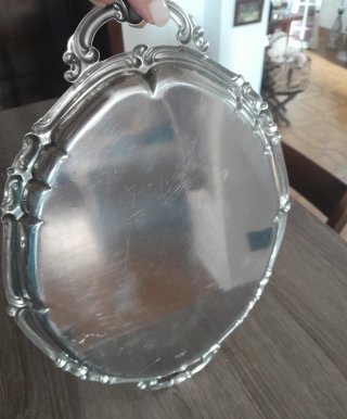 Vassoio Mepra Inox 18/8 Vintage 37x24 cm