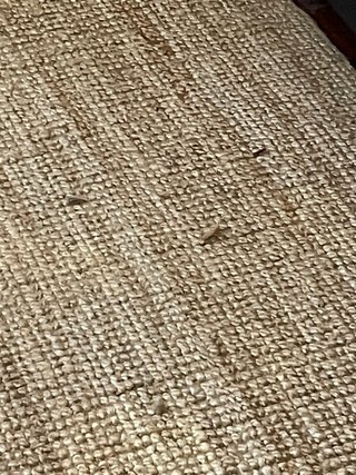 Tappeto in juta beige 192x132 non trattabile