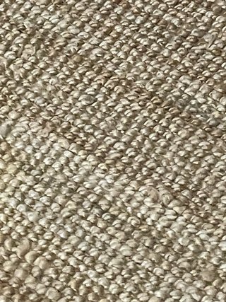 Tappeto in juta beige 192x132 non trattabile