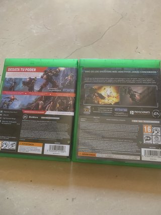 2 Juegos Xbox One: Anthem y Titanfall.