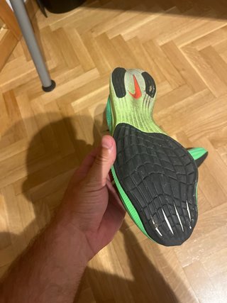 Nike Vaporfly Verde y Rosa