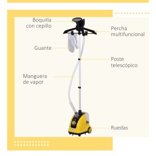 Plancha vapor con depósito 1.4L