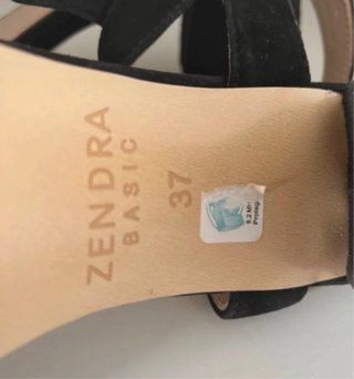 Sandalias Zendra tacón talla 37