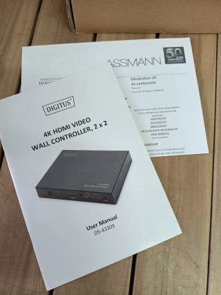 Digitus Procesador para Pared de Vídeo HDMI 2x2 4K