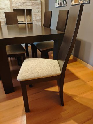 Mesa de comedor y 6 sillas