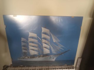 Cuadro Barco Velero Océano Azul