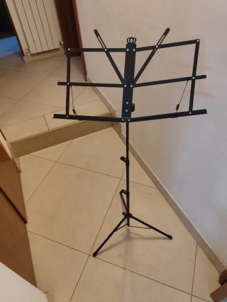 Leggio pieghevole nero