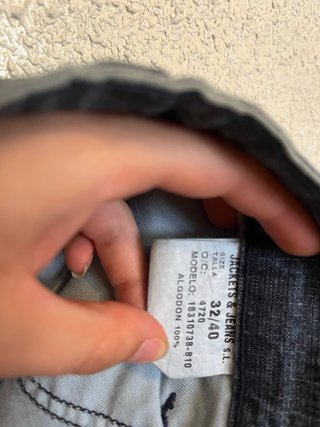 Pantalón vaquero recto de hombre de color azul