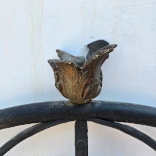 Cabecero de cama antiguo hierro forjado