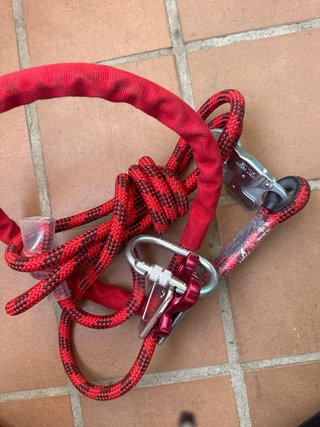 Cuerda de posicionamiento roja