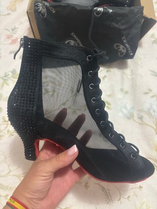 Zapatos de baile Ropadance negros y rojos