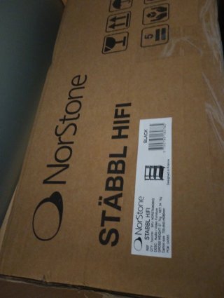 Mueble HiFi Norstone STÄBBL Negro