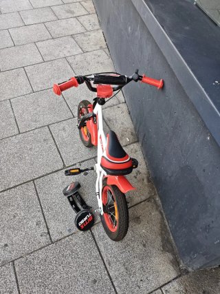 Bicicleta Amigo BMX Turbo 12 Roja y Blanca