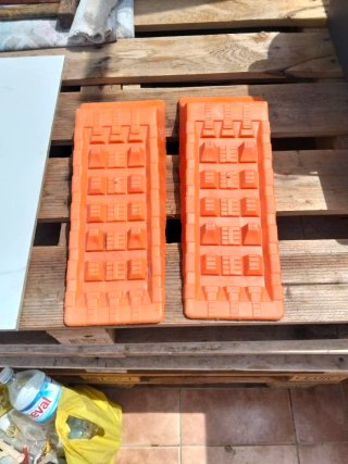 Cuñas Nivelación Coche Naranja