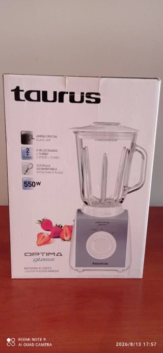 Batidora Taurus Optima Glass 550W