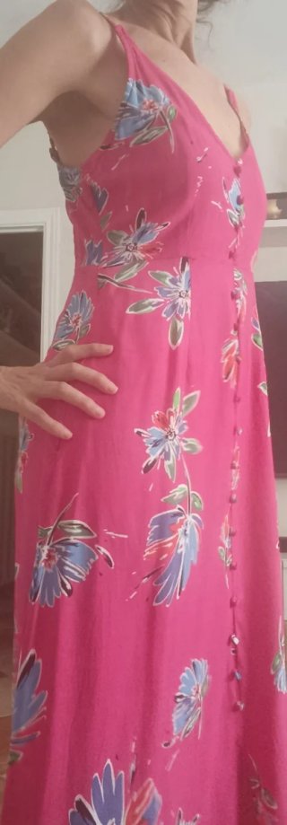 Vestido Sfera floral rosa talla S