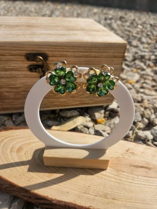 Pendientes Verdes flor