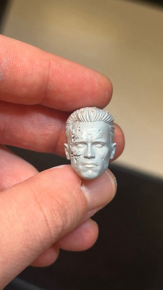 Terminator T-800 cabezas 3D custom Marvel Legends