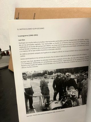 Libro: El motociclismo Guipuzcoano.
