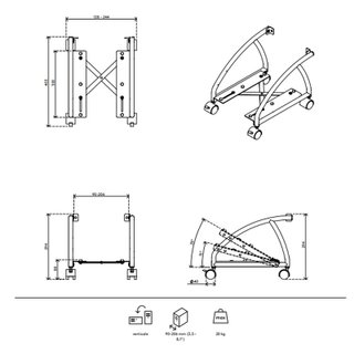 Soporte PC con ruedas