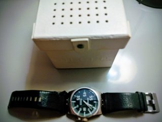 Reloj Diesel plateado y negro