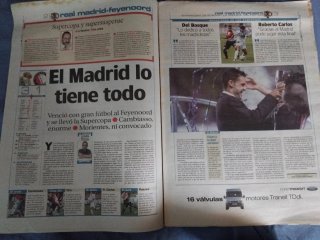 AZ.Periodico R.Madrid campeón supercopa europa 200