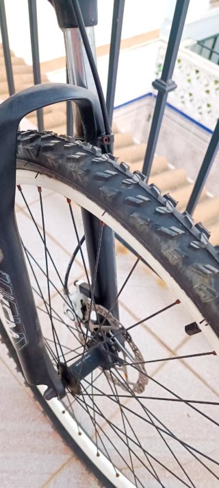 Bicicleta Negra y Turquesa para Adultos