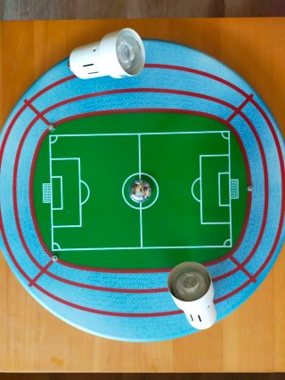 Lámpara Original de Techo Estadio de fútbol.
