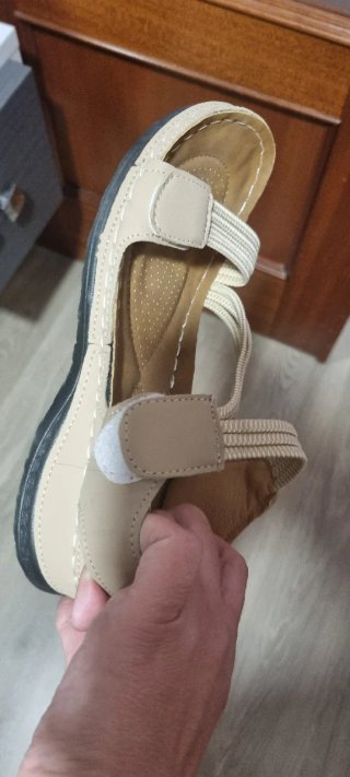 Sandalias Beige Mujer