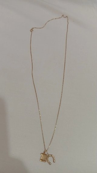 Collar oro 18k con colgantes