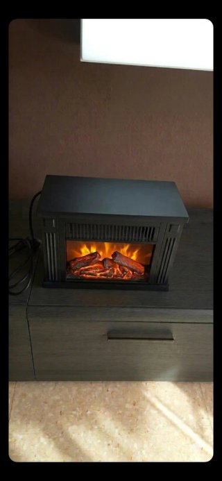 Mini chimenea eléctrica portátil efecto fuego