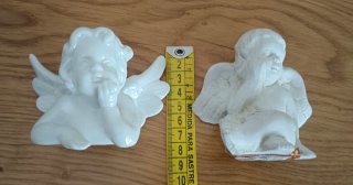 Figuras de cerámica de ángeles