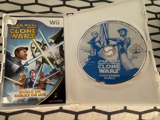 Star Wars The Clone Wars Wii Duelo Sables Luz PAL