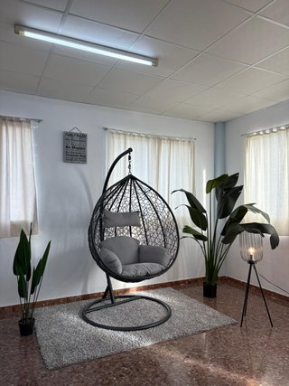 Nuevo balancin con cojines para jardin