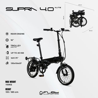 Flebi Supra 4.0 Lite Bicicleta Eléctrica Plegable