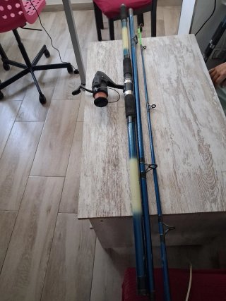 Cañas de pescar con carrete fibra vidrio 100 a 200
