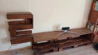Muebles rústicos de madera