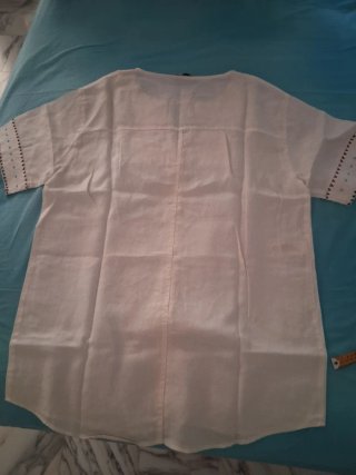 Camicia donna lino Elena Mirò bianca