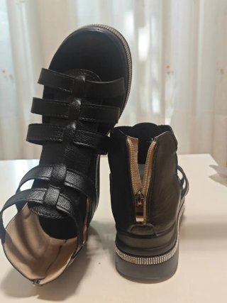 Sandalias negras mujer