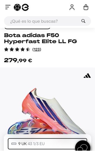 Botas Fútbol Adidas F50 Hyperfast Elite LL FG