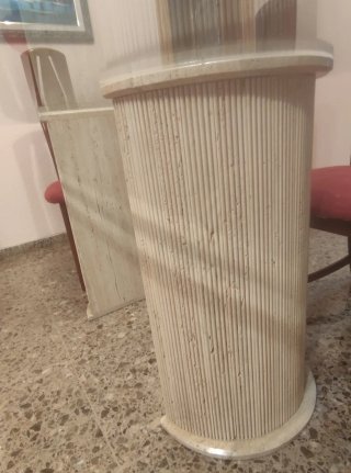 Mesa cristal y 6 sillas comedor