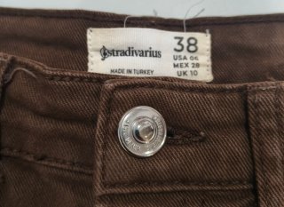 Pantalón Stradivarius Marrón Talla M