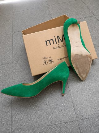 Zapatos tacón verdes miMaO Talla 39