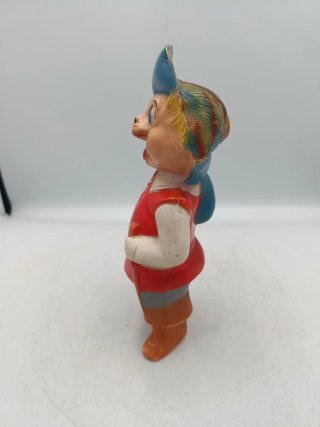 ANTIGUO MUÑECO SONAJERO DE CELULOIDE
