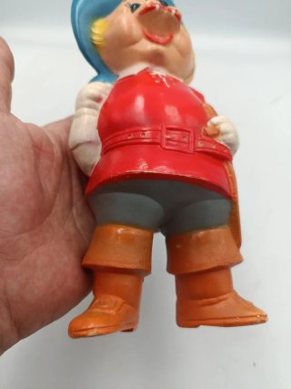 ANTIGUO MUÑECO SONAJERO DE CELULOIDE