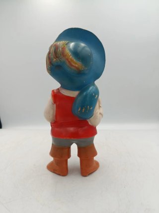 ANTIGUO MUÑECO SONAJERO DE CELULOIDE