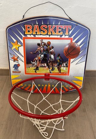 Canasta de baloncesto con tablero