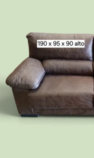 Sofá marrón 190x95x90
