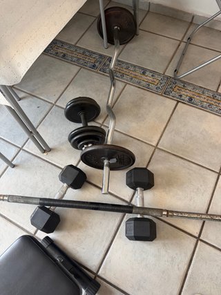 Banco de pesas Tectake mini gym ala venta