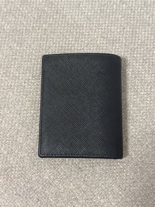 Monedero Prada Negro Piel Saffiano